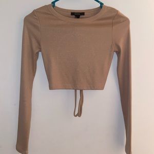 Strappy Long Sleeved Crop Top